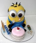 Topo de bolo Minion aniversário